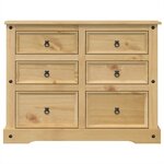 vidaXL Commode Corona 120x48x91 cm bois massif de pin