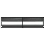 vidaXL Meuble TV sonoma gris 180 5x40x46 cm bois d'ingénierie