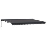 vidaXL Store Rétractable Automatique Anthracite 500x300 cm
