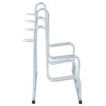 vidaXL Support de vélo au sol autoportant pour 4 vélos acier galvanisé