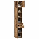 vidaXL Armoire de rangement 2 Pièces Bois ancien 30 x 42 5 x 225 cm