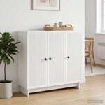 vidaXL Buffet Blanc 89 x 34 5 x 80 cm Bois d'ingénierie