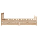 vidaXL Cadre de lit sans matelas 90x190 cm bois de pin massif
