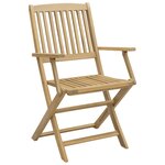 vidaXL Ensemble à manger de jardin 7 Pièces Bois d'acacia solide