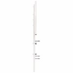 vidaXL Tête de lit blanc 160 cm bois massif de pin