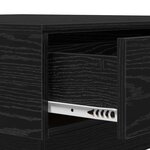 vidaXL Table Basse Bois Noir Bois d'ingénierie 90 x 90 x 28 cm