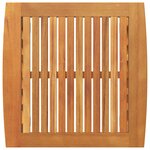 Table d'extérieur vidaXL Marron 45x45x50 cm en bois d'acacia massif