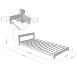 Lit enfant DREAMY 90 x 190 blanc