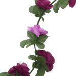 vidaXL Guirlandes de fleurs 6 Pièces violet clair 250 cm