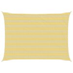 vidaXL Voile d'ombre 5 x 7 m HDPE Rectangulaire Jaune et blanc