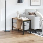 vidaXL Étagère Chêne artisanal 82 x 32 x 47 cm Bois d'ingénierie