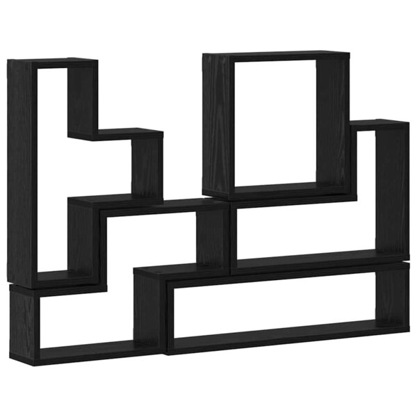 vidaXL Cube mural Autre Chêne noir 96 x 12 x 64 cm Bois d'ingénierie