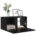 vidaXL Ensemble meuble TV 3 Pièces Noir 60 x 30 x 30 cm Bois d'ingénierie