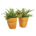 ELHO - Pot de fleurs -  Vibia Campana Flower Twin 21 - Jaune Miel - Balcon extérieur
