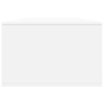 vidaXL Table basse blanc 102x55x35 cm bois d'ingénierie