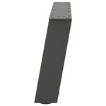 vidaXL Pieds de table basse en U 2 pièces Anthracite 60 x (30-31) cm Acier