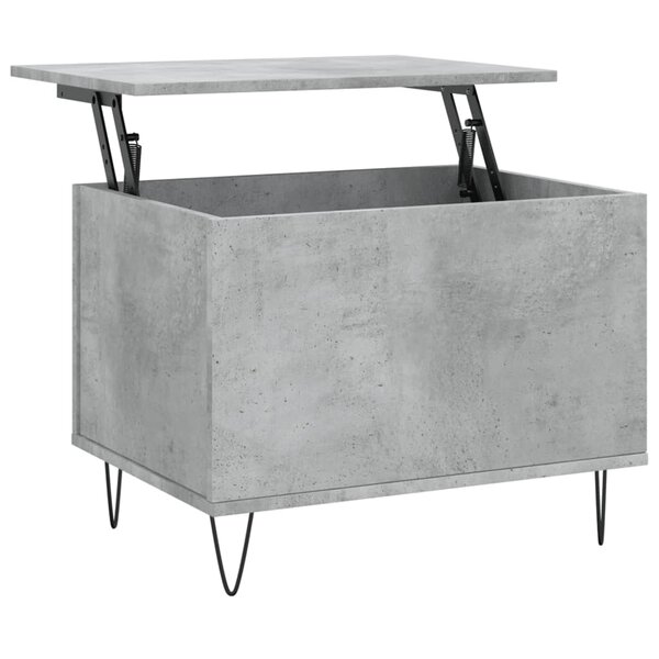 vidaXL Table basse Gris béton 60x44 5x45 cm Bois d'ingénierie