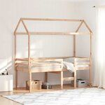 vidaXL Lit haut sans matelas 90x200 cm bois de pin massif