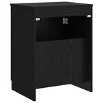 vidaXL Armoire de salle de bain Noir 54 x 41 x 70 cm Bois d'ingénierie