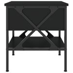 vidaXL Tables de chevet 2 Pièces noir 40x42x45 cm bois d’ingénierie