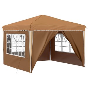 vidaXL Tente de fête pop-up 288 x 288 x 245 cm Beige Tissu Oxford