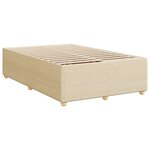 vidaXL Cadre de lit sans matelas crème 120x190 cm tissu