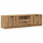 vidaXL Meuble TV chêne artisanal 140x35x40 cm bois d'ingénierie