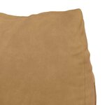 vidaXL Coussin de Dos Marron 45 x 20 x 35 cm Tissu en velours côtelé