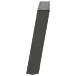 vidaXL Pieds de table basse en U 2 pièces Anthracite 60 x (42-43) cm Acier