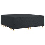 vidaXL Housse pour mobilier d'extérieur Noir 220 x 220 x 70 cm 600D