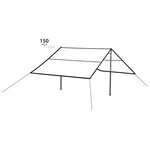 Easy Camp Bâche de tente Cliff 2 6x2 m Gris et sable