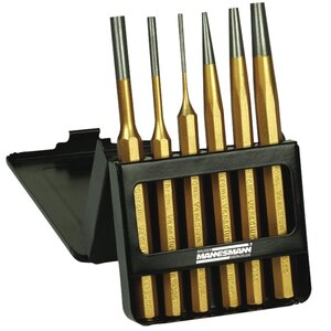 Brüder Mannesmann Jeu de chasse-goupille 6 Pièces Acier 65410