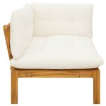 vidaXL Canapé d'angle de jardin Bois d'acacia