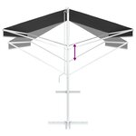 vidaXL Auvent autoportant 5 x 3 m Polyester Anthracite