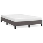 vidaXL Cadre de lit gris 120x190 cm similicuir