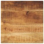 vidaXL Dessus de table 60x60x3 8 cm carré bois massif de manguier brut
