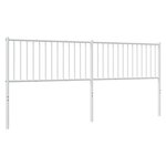 vidaXL Tête de lit de remplacement métal blanc 200 cm