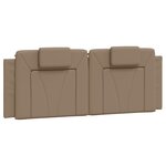 vidaXL Coussin de tête de lit Viana cappuccino 140 cm similicuir