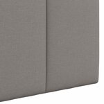 vidaXL Tête de lit suspendue Taupe Velours