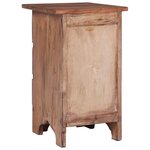 vidaXL Table de chevet 30x30x51 cm bois d'acajou massif