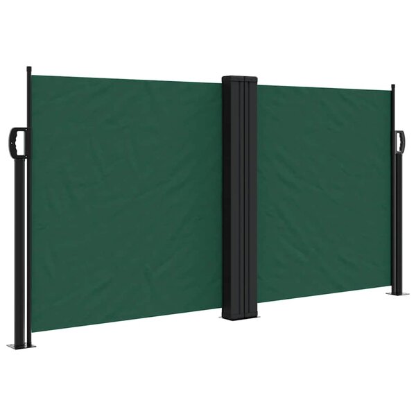 vidaXL Auvent latéral rétractable vert foncé 120x1200 cm