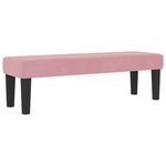 vidaXL Lit à ressorts avec coussin Rose 200 x 140 cm Velours