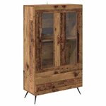 vidaXL Haut Armoire avec tiroir Bois Ancien 69 5 x 31 x 115 cm