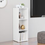 vidaXL Meuble TV Blanc 107x35x37 cm Bois d’ingénierie