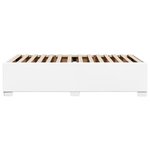 vidaXL Cadre de lit Blanc 80x200 cm Similicuir