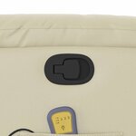 vidaXL Fauteuil de massage inclinable crème similicuir