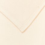vidaXL Jeté Crème 240 x 220 cm Toison