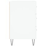 vidaXL Table de chevet blanc 40x40x66 cm bois d'ingénierie