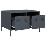 vidaXL Meuble TV anthracite 68x50x43 5 cm acier laminé à froid