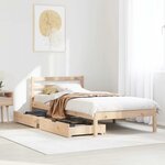 vidaXL Cadre de lit sans matelas 90x200 cm bois de pin massif